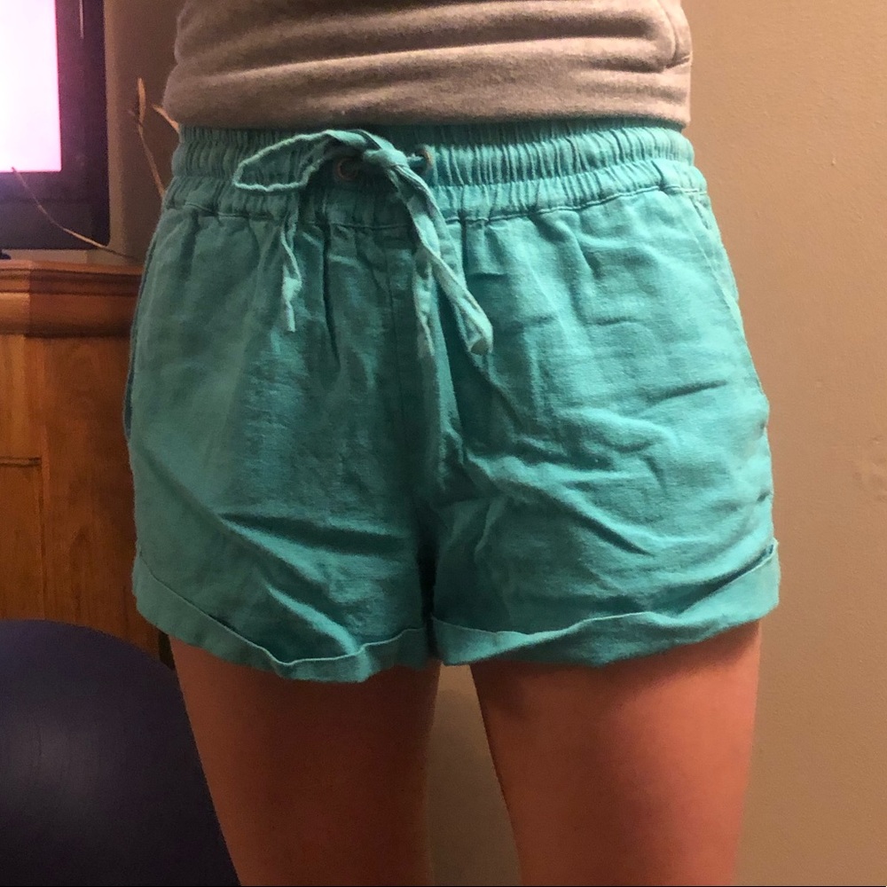 Flowy Teal Shorts